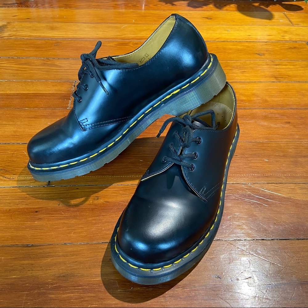 Dr. martens 1461 oxfords in black smooth leather